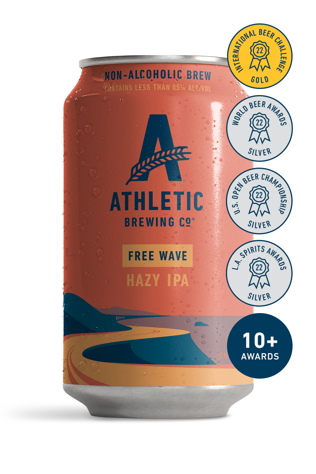 Free Wave Hazy IPA can art