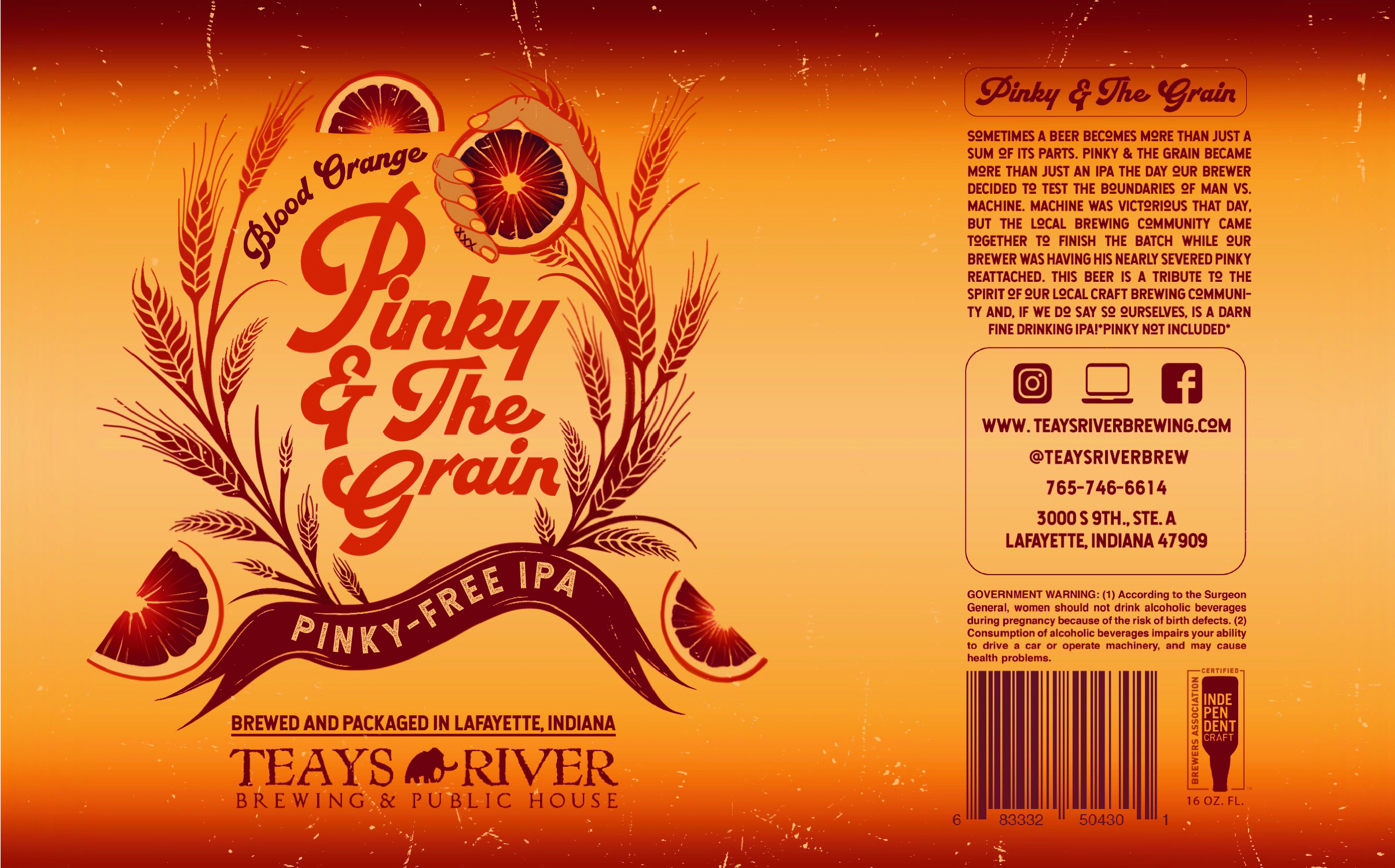 Blood Orange Pinky & the Grain can art