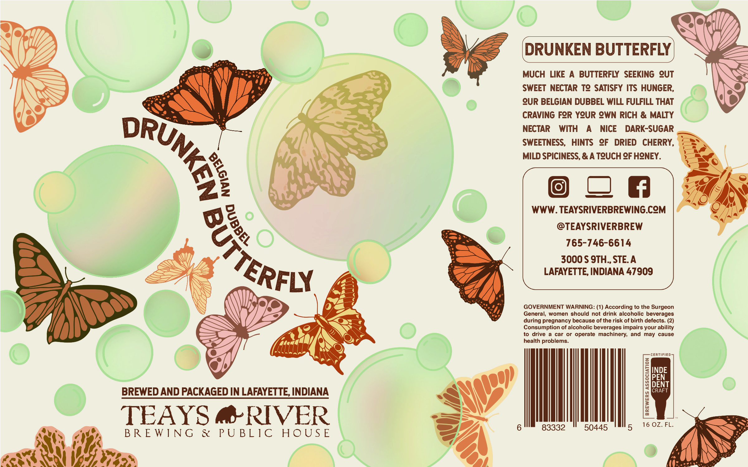 Drunken Butterfly can art