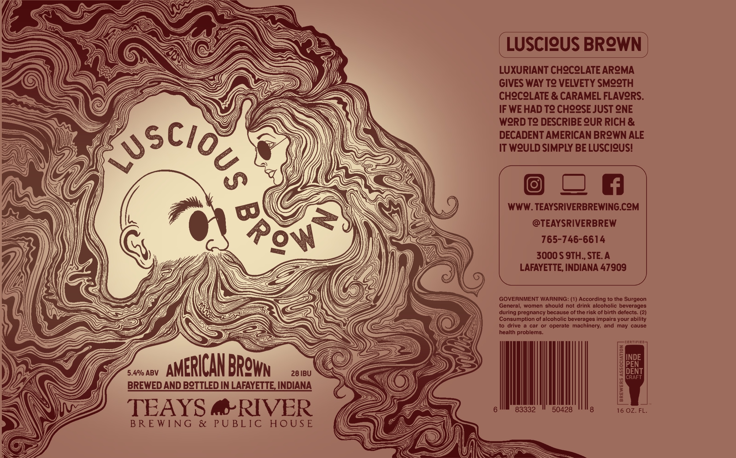 Luscious Brown can art