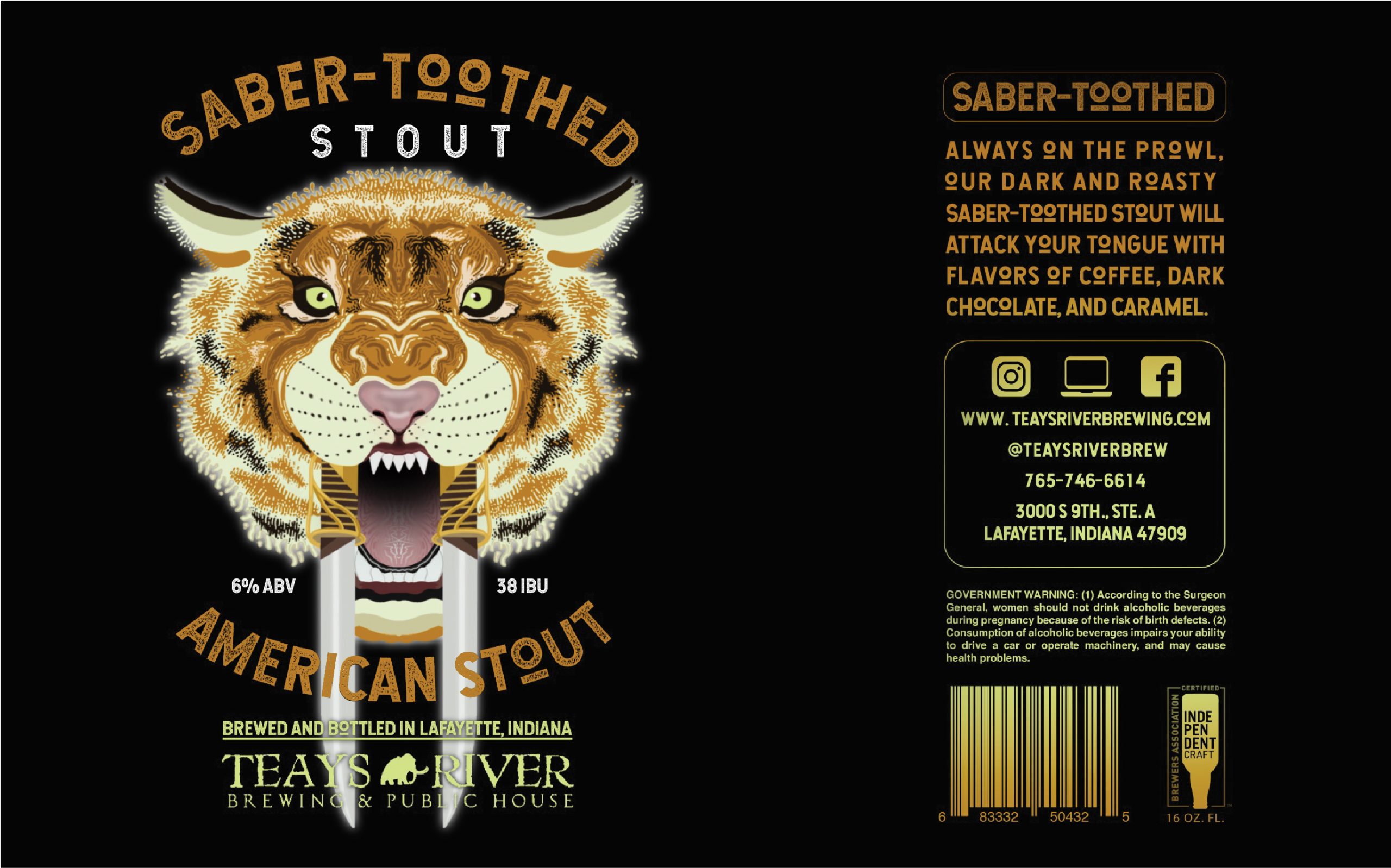 Saber-toothed can art