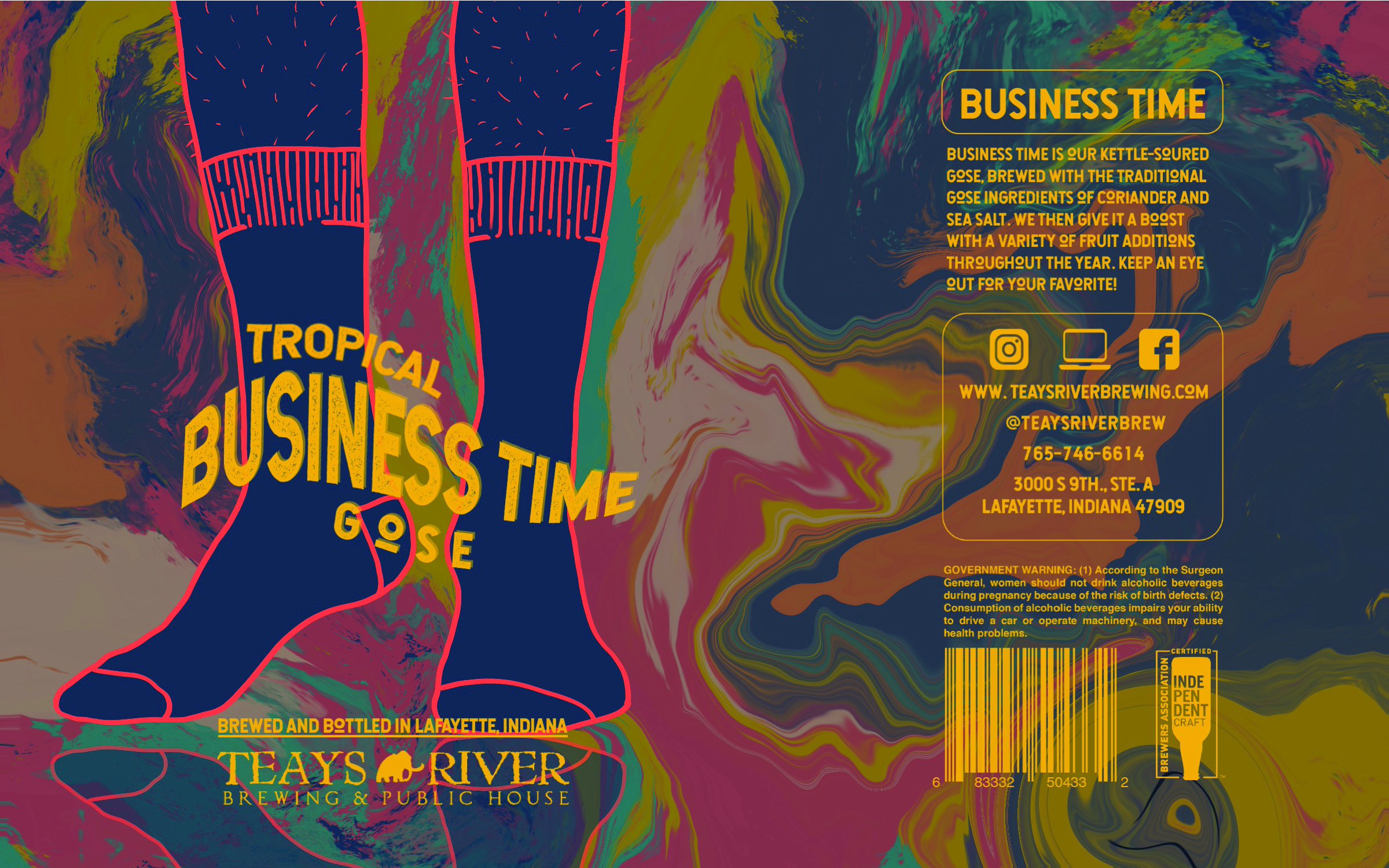Tropical Business Time can art